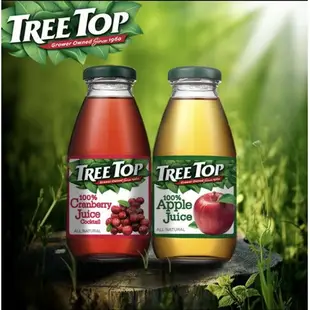 TREE TOP 樹頂100%蘋果汁 蔓越莓綜合果汁300ml共12瓶(玻璃瓶)【2種口味任選】