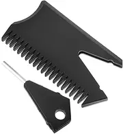 FOYTOKI Surfboard Wax Scraping Comb Surfboard Wax Comb Surf Wax Scraper Surfboard Wax Removing Tool Surfing Board Wax Comb Wax Cleaning Comb Surfing Wax Cleaner Black Plastic