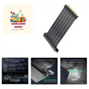 PCI-E 4.0 Riser Cable, Compatible with , , RX7900XTX, PCIe 4.0 x16 High Speed...