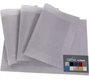 Home Genie Heat Resistant Placemats Set of 4 Size 18x12 Silver New
