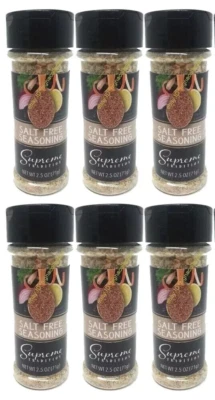 ( LOT 6 Bottles ) Salt-Free Seasoning-Blend 2.5 oz Each Bottle SEALED