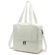 Insulated Lunch Bags for Women Men Double Deck Insulated Lunch Box Leakproof ...