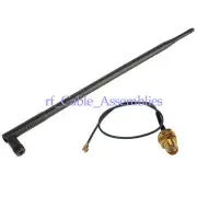 2.4GHz 12dBi Omni WiFi antenna RP-SMA + Pigtail for Wlan Mini Pc U.FL/IPX RP SMA