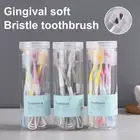 8pcs/set Manual Toothbrush Soft Bristle Remove Bad Breath Adult Bamboo Charcoal
