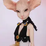 BJD 娃娃 SPHYNXI 貓全套精靈 1/4 身體模型女孩男孩玩具免費眼睛樹脂禮物聖誕節