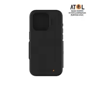 EFM Monaco Wallet Case Armour iPhone 15 Pro Max - Black/Space Gray