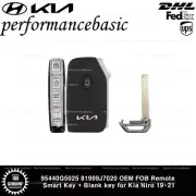 95440G5025 81999J7020 OEM FOB Remote Smart Key + Blank key for Kia Niro 19-21