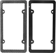 License Plate Frame Cover with Screw Cap | Car Protection | 2pcs