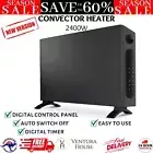 De'Longhi Slim Style Convector Heater Radiator with Digital Control Panel 2400W