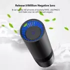USB Car Air Purifier HEPA Ionizer Portable Mini Home Room Air Cleaner Freshener~