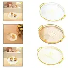 Serving Tray with Handle Jewelry Storage Tray for Display Makeup Living Room