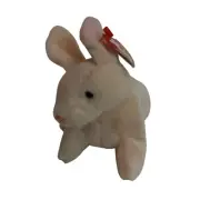 Ty Beanie Baby Nibbler Bunny Plush Toy 1999 Soft Beige Stuffed Animal Tags NEW