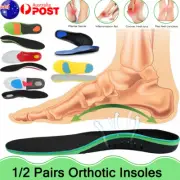 Orthotic Insoles Arch Support Flat Foot High Plantar Feet Fasciitis Pain Insert