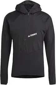 [adidas] Terrex Techrock Ultralight 1/2-Zip Hooded Fleece Jacket