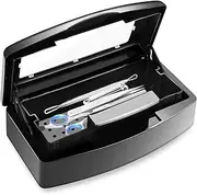 BUCICE Sterilizer for Nail Tools, Sterilization Tray for Tweezers, Nail Supplies, Hair Salon, Nail Tech Must Haves, Black