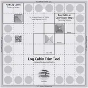 Log Cabin Trim Tool for 8In Finished Blocks Quilt Ruler - CGRJAW1