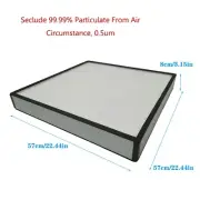 Dust-free Workbench Filter 22.4*22.4*3.1in High Efficiency Dust Isolation Filter