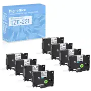 Compatible with Brother 8PK TZ TZe-221 3/8" White Lable Tape ST-1150 1880C