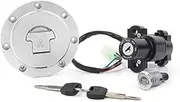 XEBRAD Motorcycle Gas Fuel Tank Cap Lock Keys with Ignition Switch, for CBR1000RR 2004-2007, CBR600RR 2003-2006. Motorcycle Ignition Switch Key