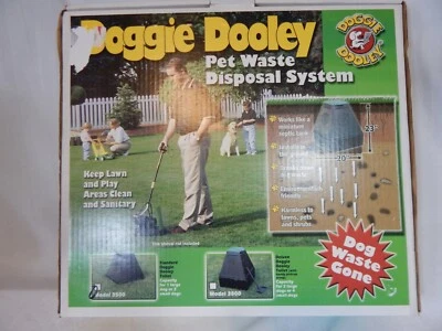 Doggie Dooley In-Ground Waste Disposal - Original Black/Green Dog Septic System