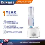 KEROMEE瓶噴霧空氣加濕器家用辦公桌面靜音USB迷你便攜H2O水瓶噴霧空氣加濕器