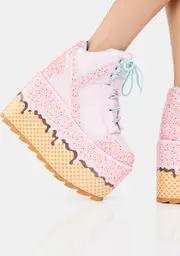 [Y.R.U.] Qozmo Ice Cream Platform Sneakers