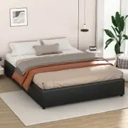 ALFORDSON Bed Frame Gas Lift Storage Mattress Base Black - Double Size