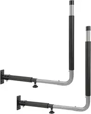 Foldable Telescopic Car Roof Box Wall Mount Rack - 50KG Load Bearing Kayak Storage Hooks for Canoes and Surfboards