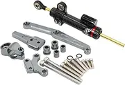 Motorcycle steering damper For CB650R CB 650 R 2018 2019 2020 2021 Motorcycle Steering Damper Stabilizer Bracket Support Mounting Motorcycle Steering Damper Bracket Set