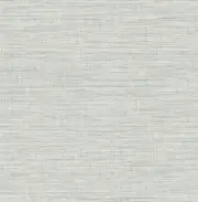 4014-26461 Exhale Light Blue Texture Faux Grasscloth Wallpaper Non Woven Unpast