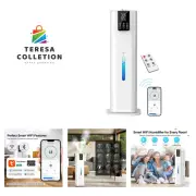 Smart Humidifiers Large Room Bedroom Home,2.11Gal8L Quiet Top Fill Cool Mist ...