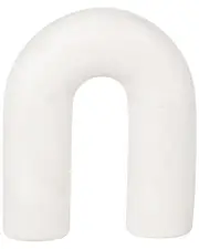 Sagebrook Home 6in Marble Rounded Horseshoe Accent
