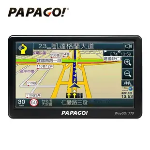 【PAPAGO!】WayGo 770 7吋智慧型區間測速衛星導航機(S1圖像化導航介面/測速語音提醒)