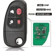 4BTN Flip 315/433mhz 4D60 Chip Remote Control Car Key Fob Replacement For Jaguar