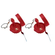 2pc Hookeze Fishing Knot Tying Tool/Quick Knotting Line Large - Red