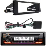 JVC KD-T92MBS Bluetooth AM/FM Receiver, Harley 1DIN Stereo Kit Fits 1998-2013
