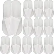 FOMIYES 20 Pairs Disposable Slippers Scuff Guest Slippers Shoes Indoor Slippers for Women Slippers for Women Indoor Spa Slippers White Bridesmaid Nail Supplies Non-woven Fabric Pedicure