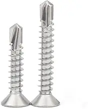 100pcs M3.5/ M3.9,13-25mm Stainless Steel 304 A2 Countersunk Cross Head Selfing Drilling Screw Dovetail Screw Furniture Screw Driv(16mm,M3.9)