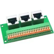 High Stability 3Ways RJ45 Female Socket Testing Board for Networking Integration