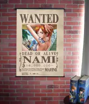 Anime One Piece : WANTED NAMI Wall Scroll POSTER 43x32" BRAND NEW & LICENSED