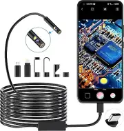 Dual Lens Endoscope Camera with Light, Teslong Mechanic Android and iOS Smartpho