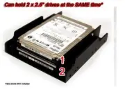 BYTECC Bracket-35225 Dual Two 2.5" HDD SSD to 3.5" Bracket Mounting Kit Retail