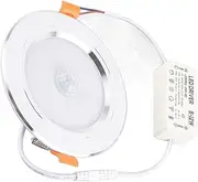 Round 18LED Infrared Sensor Downlight High Brightness Control by Relay for Residential Corridors Walkways (18 lamp Beads)