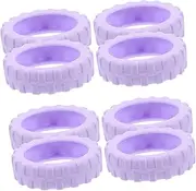 KOMBIUDA Travel Suitcase Wheel Covers Luggage Foot Cover Socks 8 Pack Silicone Wheel Protectors