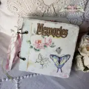 Handmade Vintage Inspired Embellished Memories Junk Journal Ephemera So Lovely