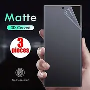 3 pcs Screen Protector For Samsung Galaxy S24 Ultra Plus S23 S22 S21 S20 Plus Ultra S10 Note 20 Ultra 10 Plus S25 Ultra TPU Hydrogel Matte Anti Bubbles Anti-Fi