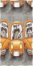 RPLIFE Cheerful Raccoons Beach Towels, Big Beach Towel for Men Women