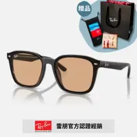 在飛比找momo購物網優惠-【RayBan 雷朋】膠框太陽眼鏡(RB4392D-601/
