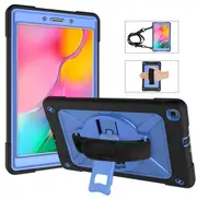 C-Robot Tablet Case Rugged Heavy Duty Shockproof Stand Cover For Samsung Galaxy Tab A 8.0 T290/T295(2019)-Black&Blue