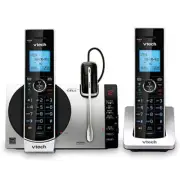 Connect to Cell DS6771-3 DECT 6.0 Cordless Phone - Black, Silver, 6.9" x 4" x 6.